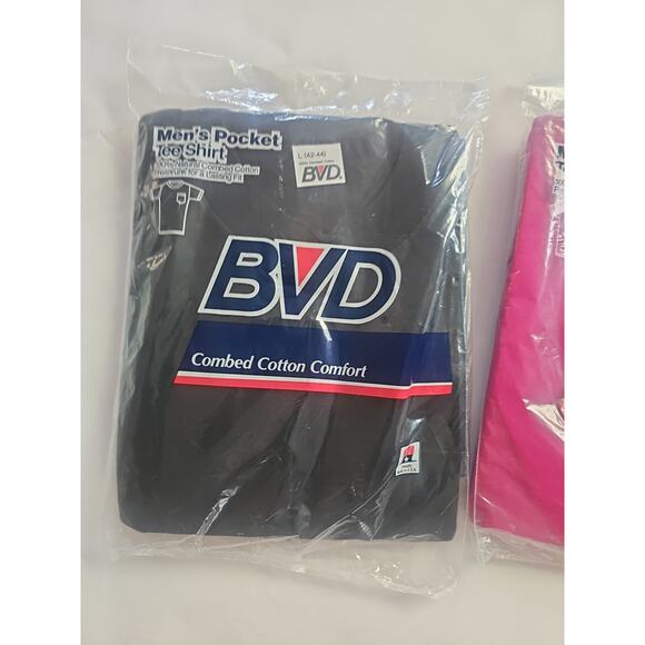3 VTG Dead Stock 1988 BVD ~Blue 100% Combed Cotton Zs L ) - Picture 6 of 14